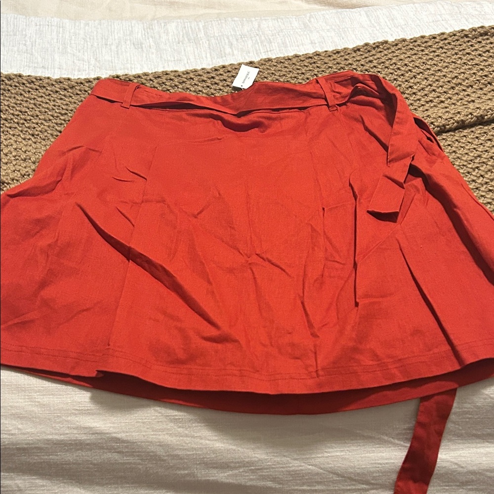 Banana Republic Vibrant Red A-Line Skirt